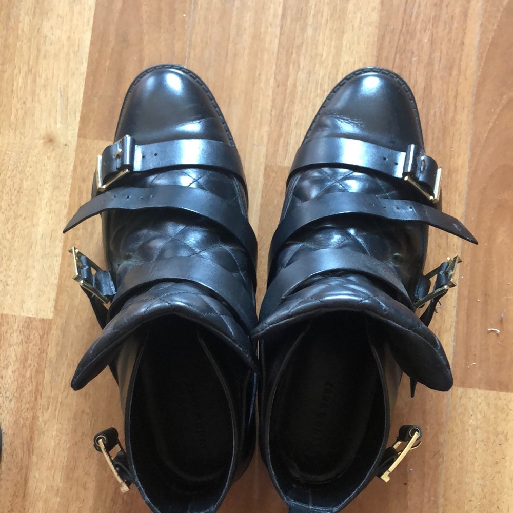 Zara Black Booties
